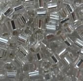 Шестиугольный 11/0 #0021 Внутреннее серебрение, хрусталь