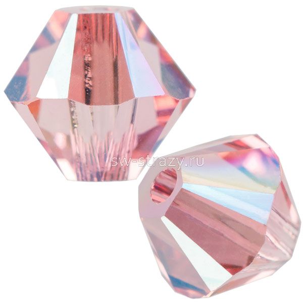 Бусины 5328 6 mm Light Rose Shimmer
