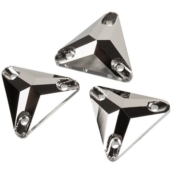 YHB 3770 12*12 mm Crystal Jet Metallic