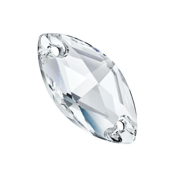 Navette 2H 18x9 mm Crystal