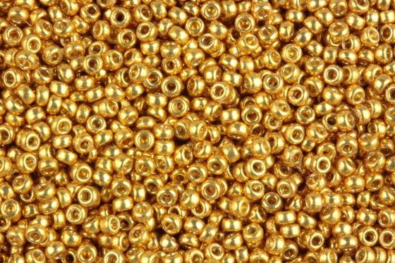Seedbead Miyuki 15/0 4202 Duracoat Galvanized Gold