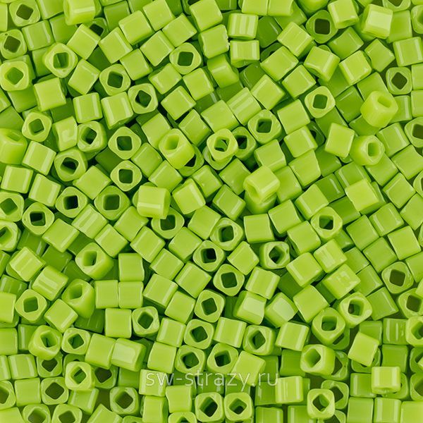 Бисер Cube 1,5 mm #0044 Непрозрачный зеленое яблоко
