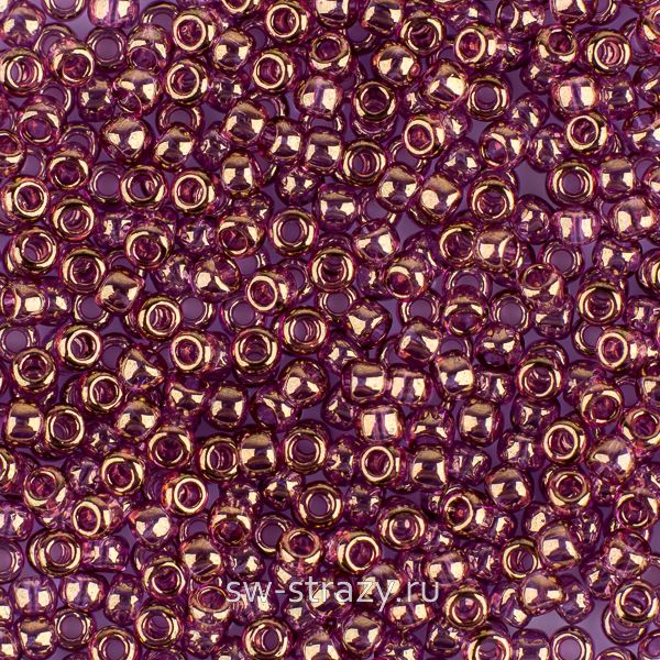 Бисер круглый 11/0 #0203 Светлый аметист золотой глянец