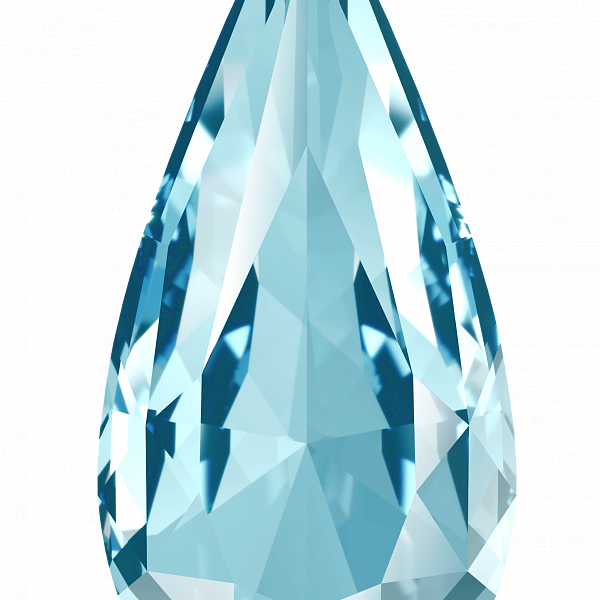 Кристаллы 4322 30x15 mm Aquamarine