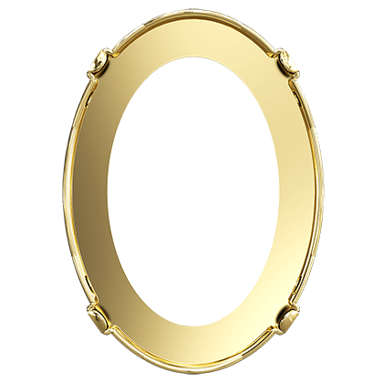 4127/S 30x22 mm 3PH203 Gold Plating