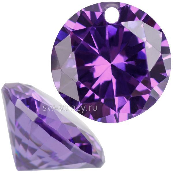 Подвеска циркон 8 мм Heliotrope