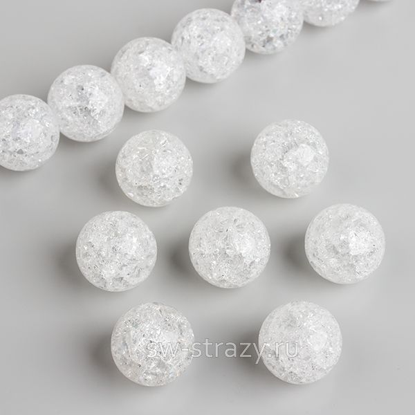 Бусина из кварца d=6 мм прозрачная