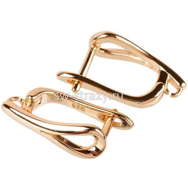 Швензы с английским замком позолота (100-480)