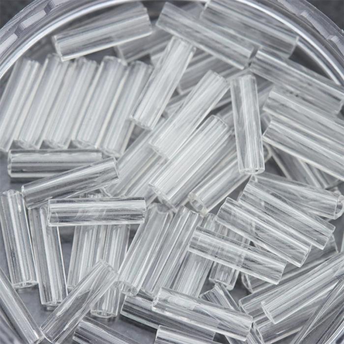 Стеклярус 6x1,7 mm 131 Crystal