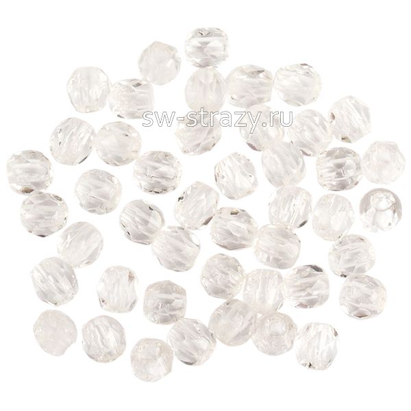 Бусины граненые Firepolished 2 мм Crystal (00030)