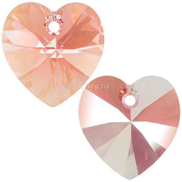 Кулоны 6228 18x17,5 mm Rose Peach Shimmer