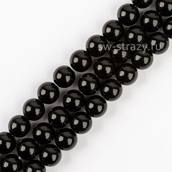 Round Pearl 1H 4 mm Magic Black