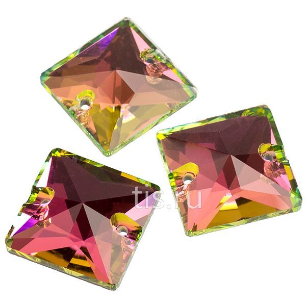 3687 16*16 mm Crystal Vitrail Rose