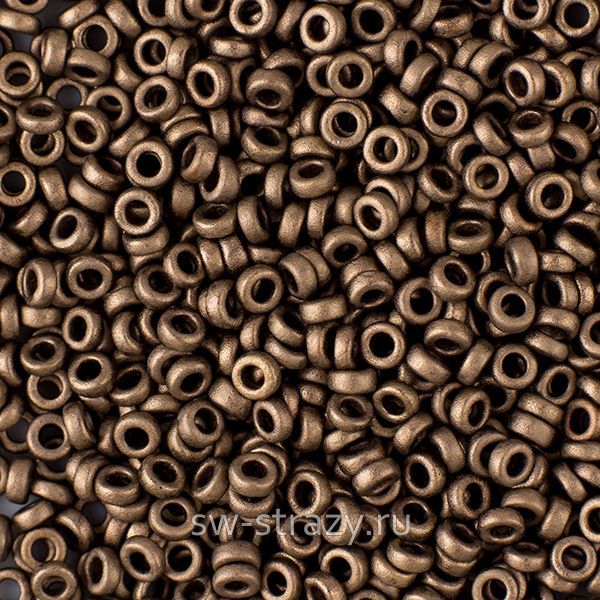 Бисер Spacer 2,2х1 mm 2006 Matted Metallic Dark Bronze