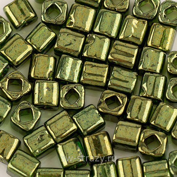 Бисер Cube 4 mm #0333 Золотистый папортник