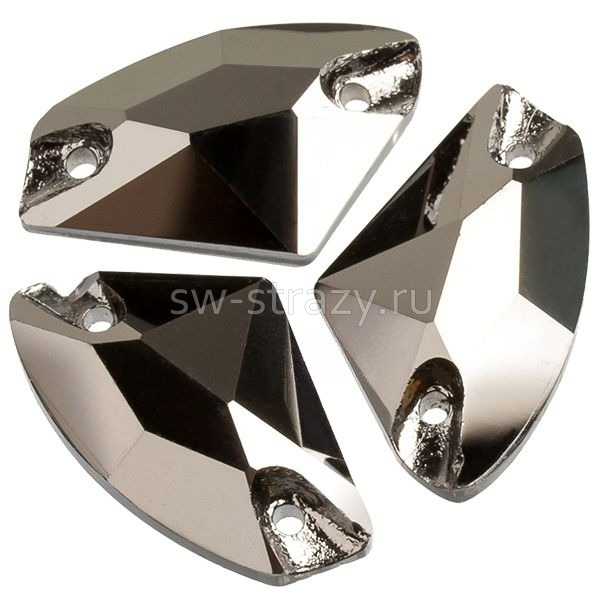 YHB 3810 12*19 mm Crystal Jet Metallic