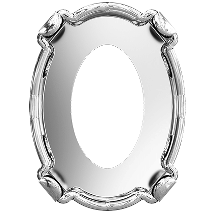 4128/S 8x6 mm 1PH1OH Rhodium Plating