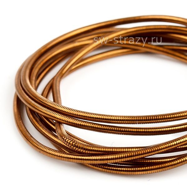 Канитель гладкая бронза светлая 1 мм (5гр)*