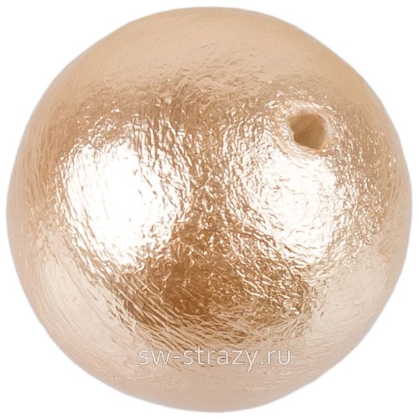 Жемчуг хлопковый 14 мм розовый