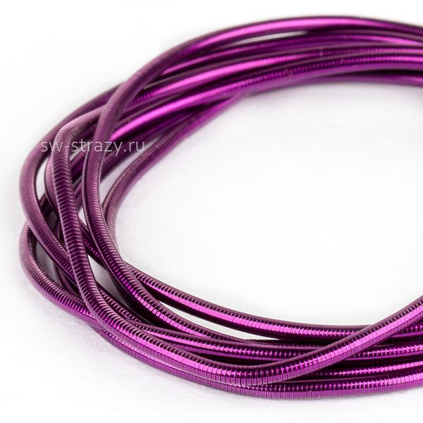 Канитель гладкая темная сирень 1 мм (5гр)*