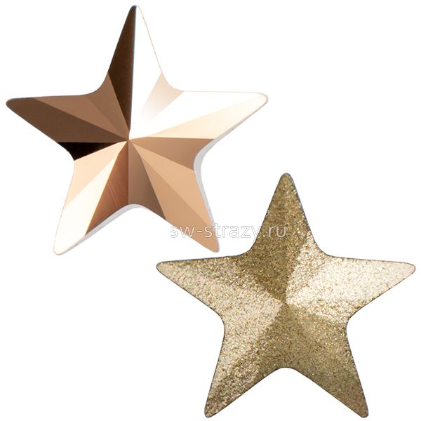 Кристаллы 4745 5 mm Crystal Rose Gold