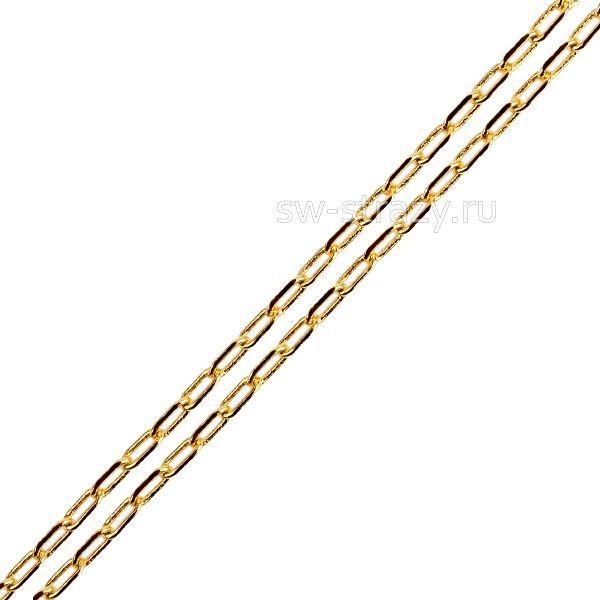 Цепь 1,8х4,8 мм позолота (К-А052)