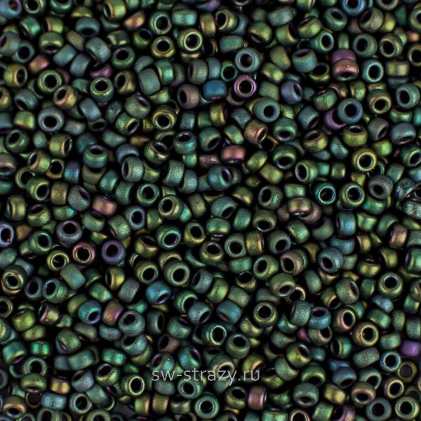 Seedbead Miyuki 15/0 2066 Matte Metallic Teal Iris