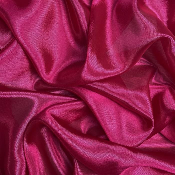 Сатин-шифон Cherry Red