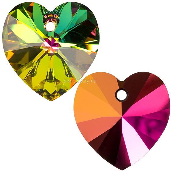 Кулоны 6228 14,4*14 mm Crystal Vitrail Medium