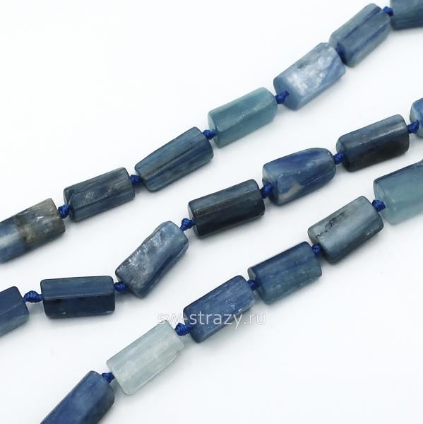 Бусина-цилиндр из кианита*