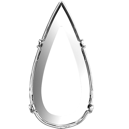 4322/S 14x7 mm 3PH20H Rhodium Plating