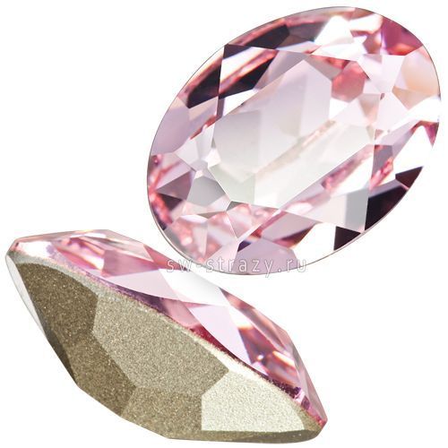 Кристаллы 4120 8x6 mm Light Rose