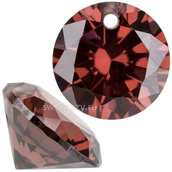 Подвеска циркон 4 мм Burgundy