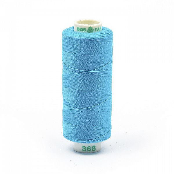 Нитки бытовые Dor Tak 40\2 цв. 368 бирюзовый 366м 100% п\э