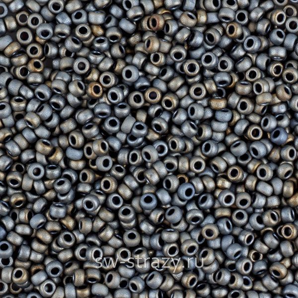 Seedbead Miyuki 15/0 2002 Matte Met Silver Grey