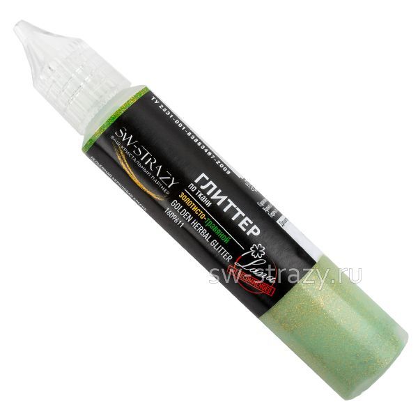 Глиттер по ткани Tair золотисто-травяной 25 мл