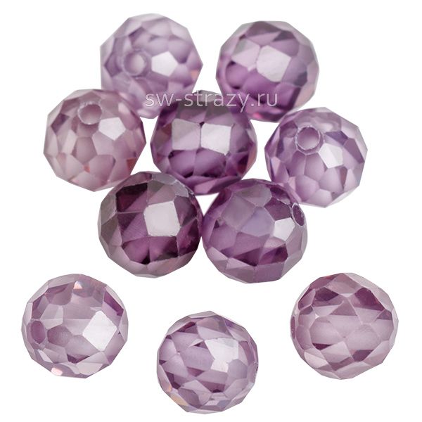 Бусина граненая из циркона 4 мм фиолетовая