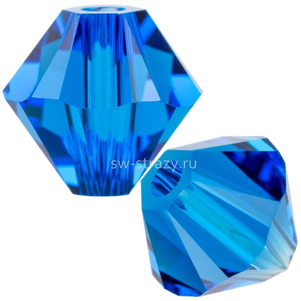 Бусины 5328 5 mm Capri Blue