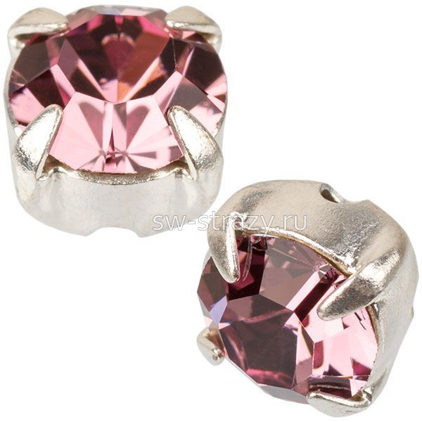 Шатоны в оправе ss 29 Light Amethyst/Silver