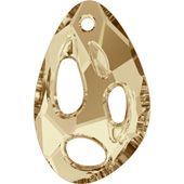 Кулоны 6730 34x22 mm Crystal Golden Shadow