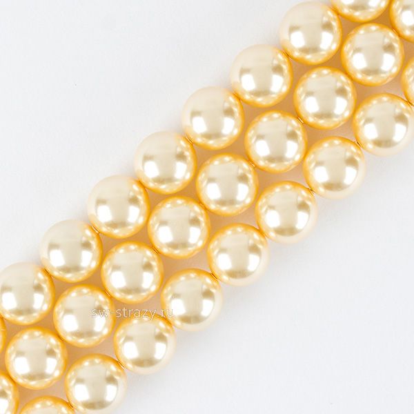 Жемчужины 5810 8 mm Crystal Light Gold Pearl