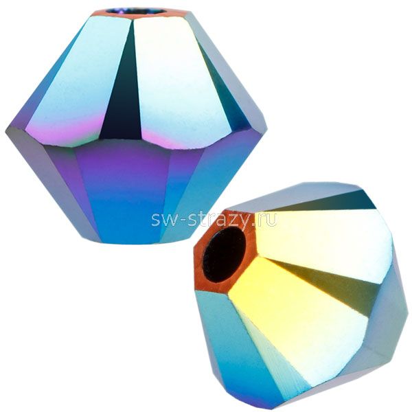 Бусины 5328 3 mm Jet AB 2X