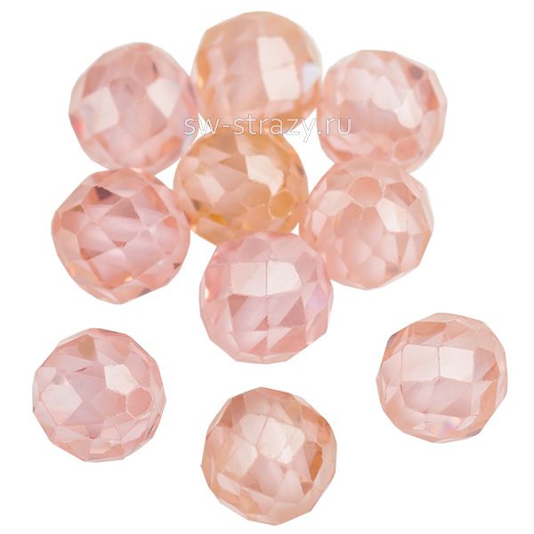 Бусина граненая из циркона 4 мм розовая
