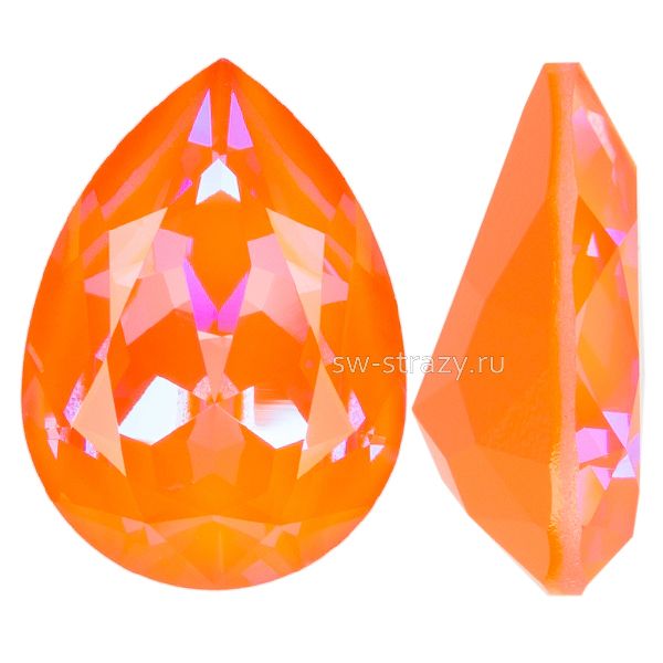 Кристаллы 4320 14x10 mm Crystal Orange Glow Delite