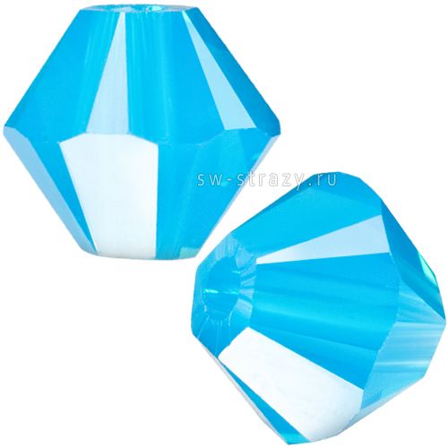 Бусины 5328 4 mm Caribbean Blue Opal