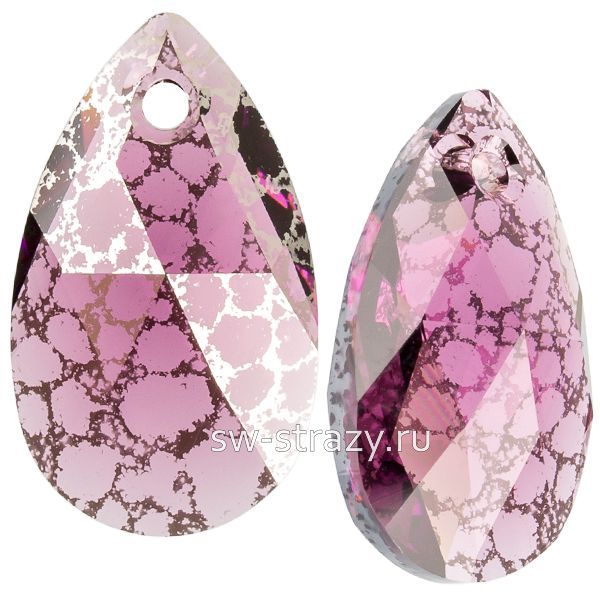 Кулоны 6106 22 mm Amethyst Silver Patina