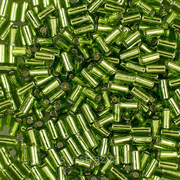 Бисер стеклярус 3 mm #0037А Оливка