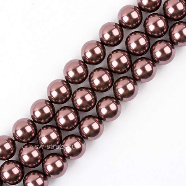 Жемчужины 5810 10 mm Crystal Burgundy Pearl