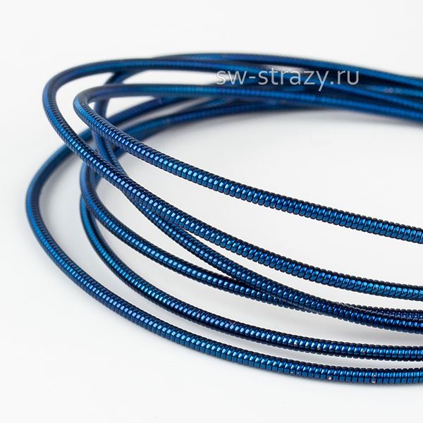 Канитель жесткая Синяя 1 мм (5гр)