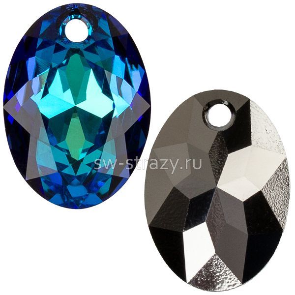 Кулоны 6438 11,5 mm Crystal Bermuda Blue P